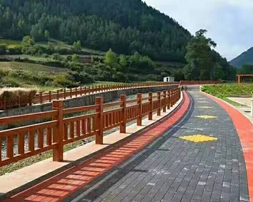 温州景区仿木护栏